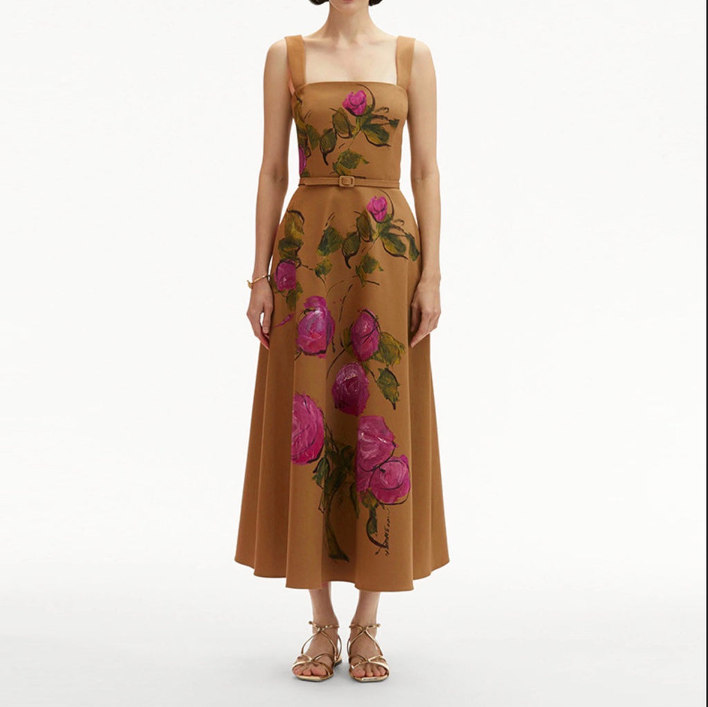 Floral Retro Long Dress