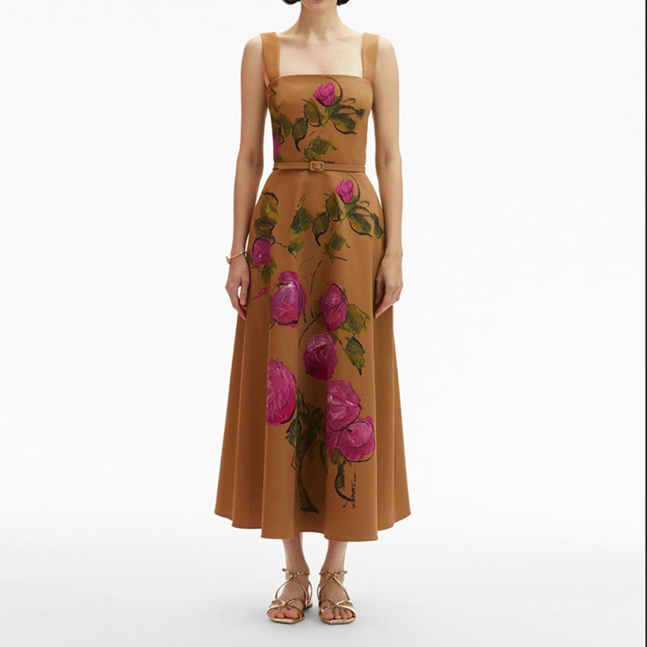 Floral Retro Long Dress