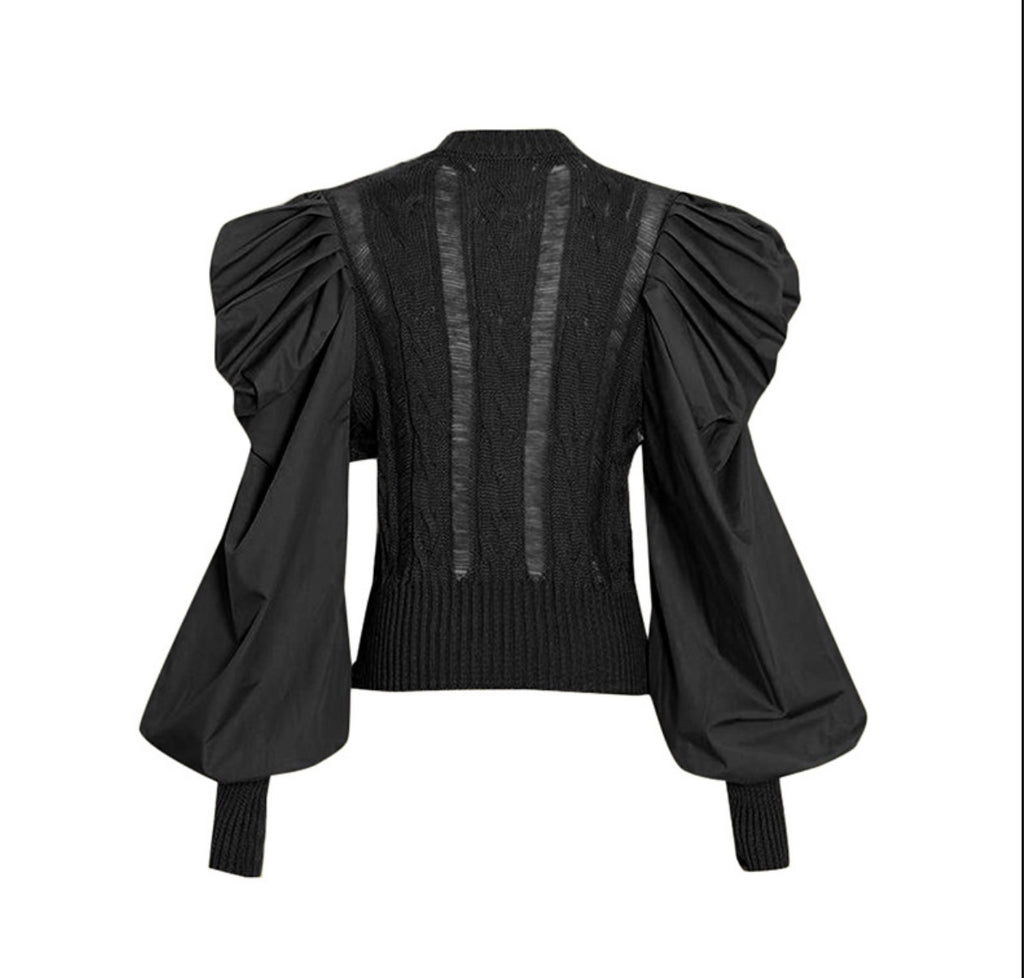 Patchwork Knit Top