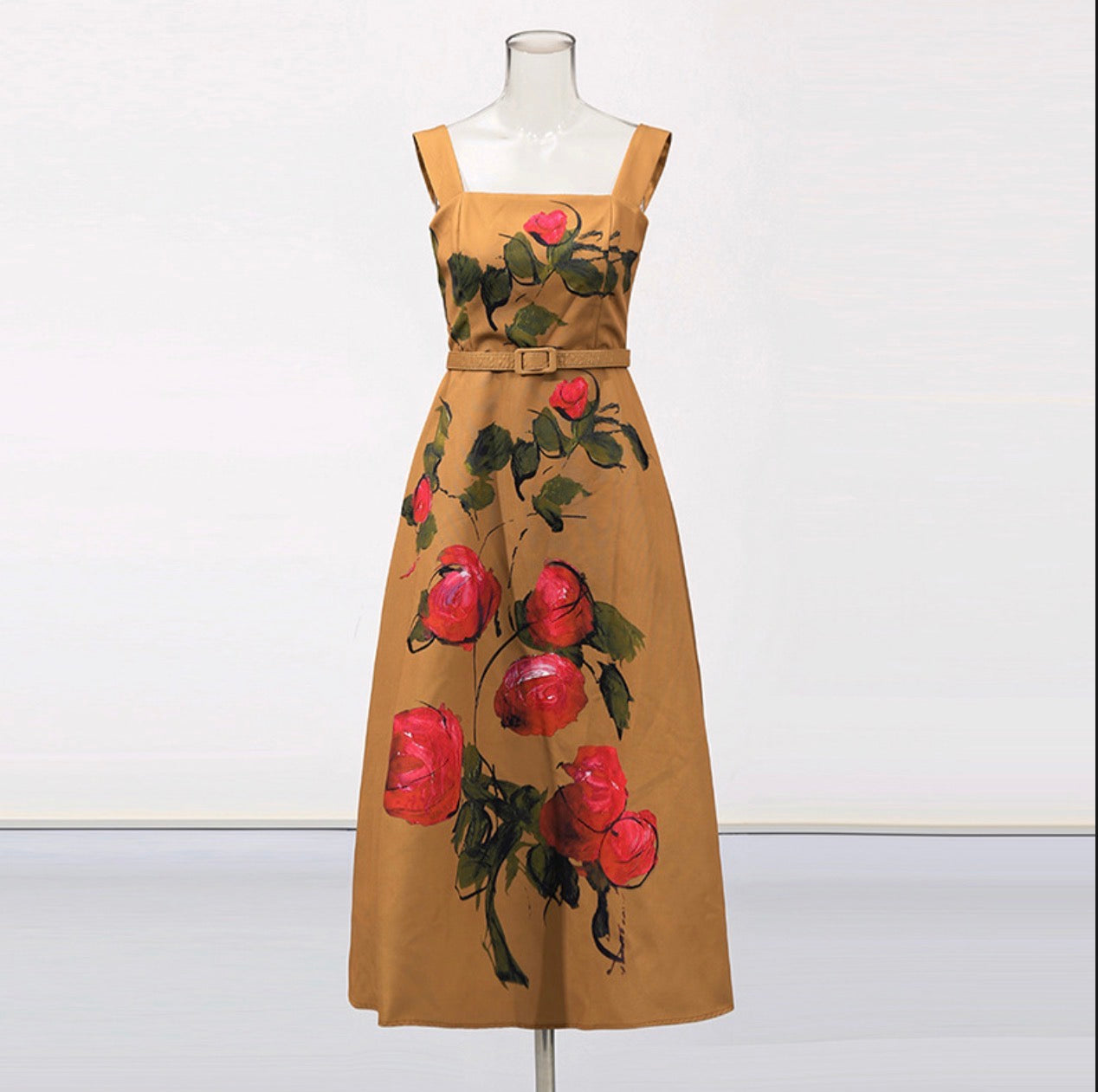 Floral Retro Long Dress