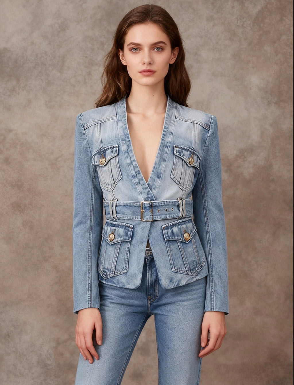 Waist-Cinching Top with a Fitted Silhouette