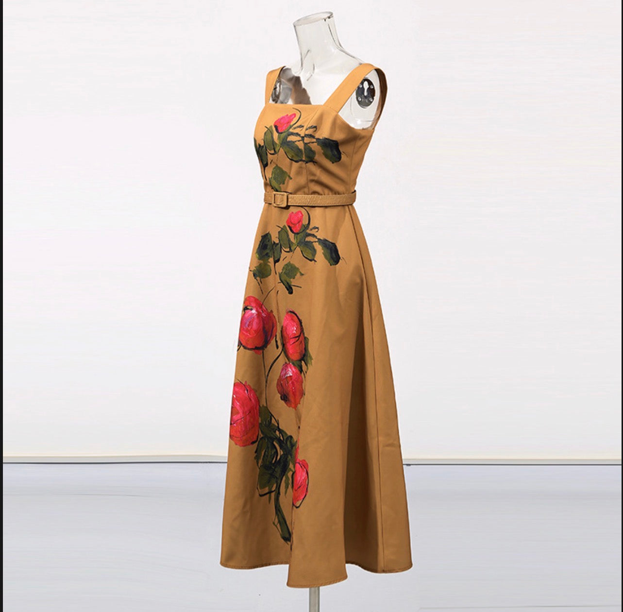 Floral Retro Long Dress