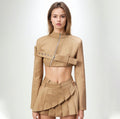 Belt Zipper Jacket