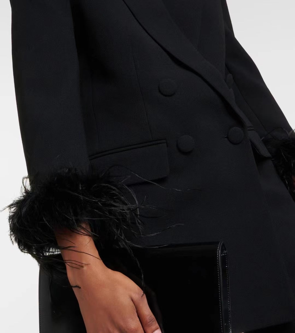Feather Suit Blazer
