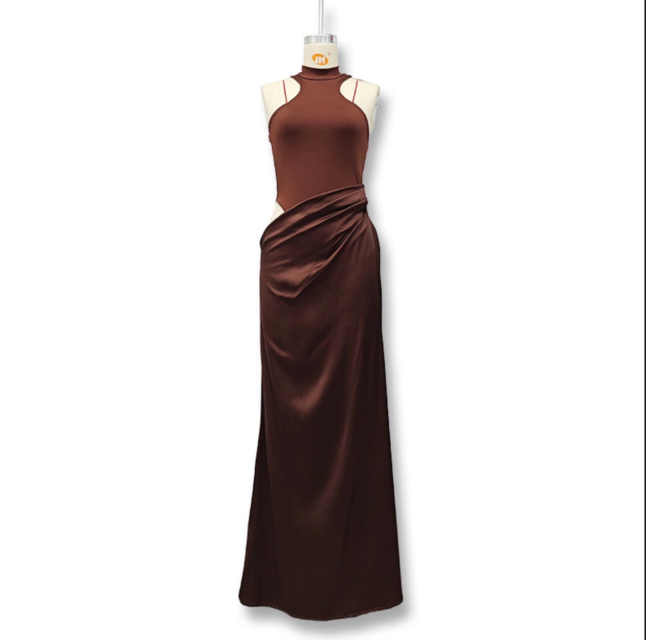 Round neck sleeveless slim stitching dress