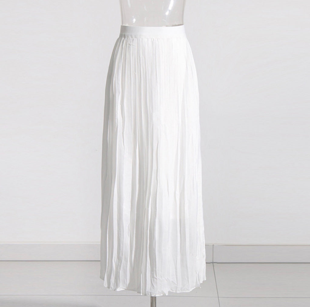 Backless Sleeveless Top High-Waisted Skirt