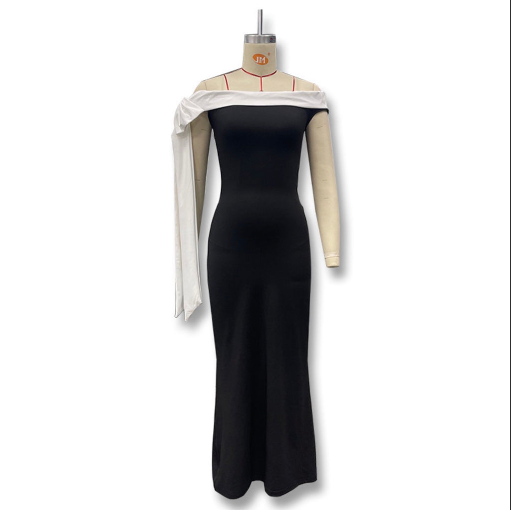 Tube-Top sleeveless ribbon dress