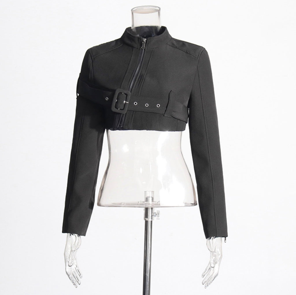 Belt Zipper Jacket