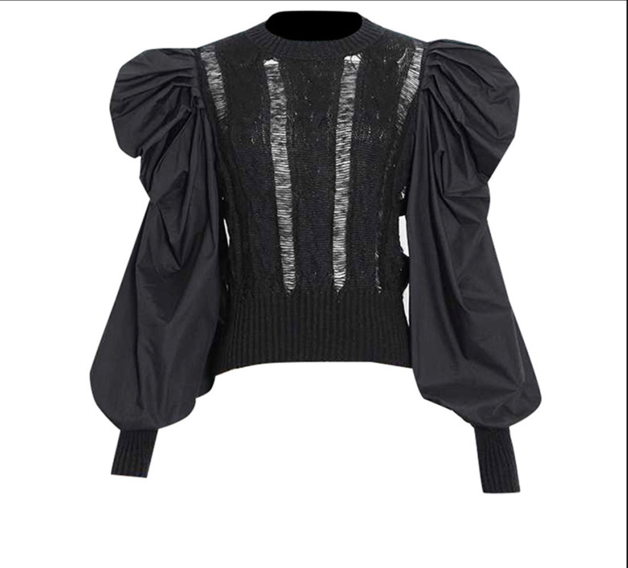 Patchwork Knit Top