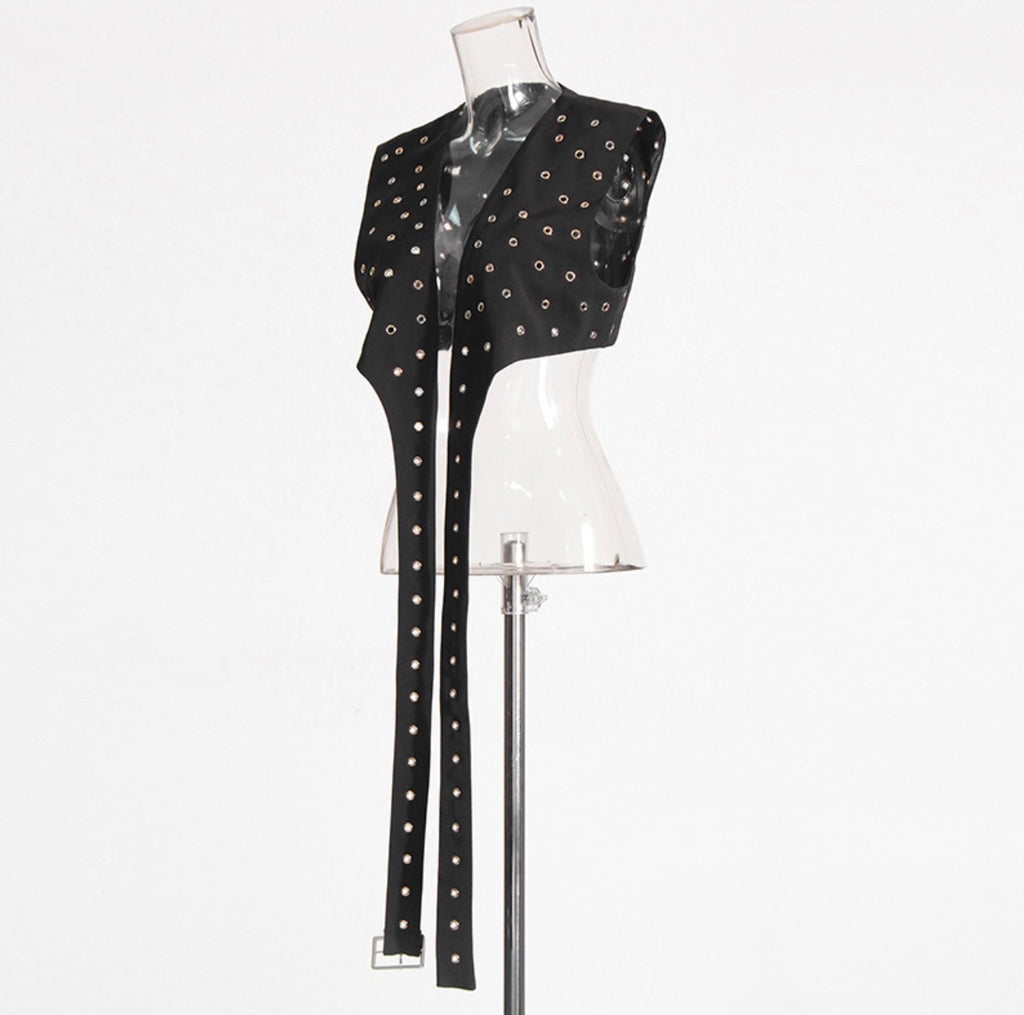 Sleeveless Studded Vest