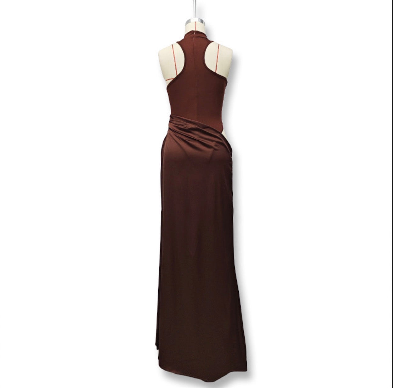 Round neck sleeveless slim stitching dress