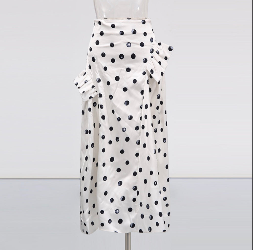 Black and White Polka Dot Dress