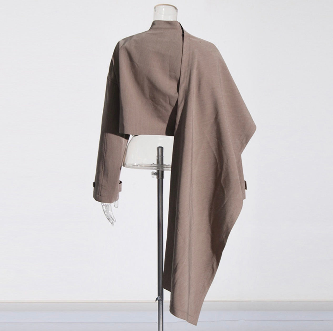 Stand-Up Collar Asymmetrical