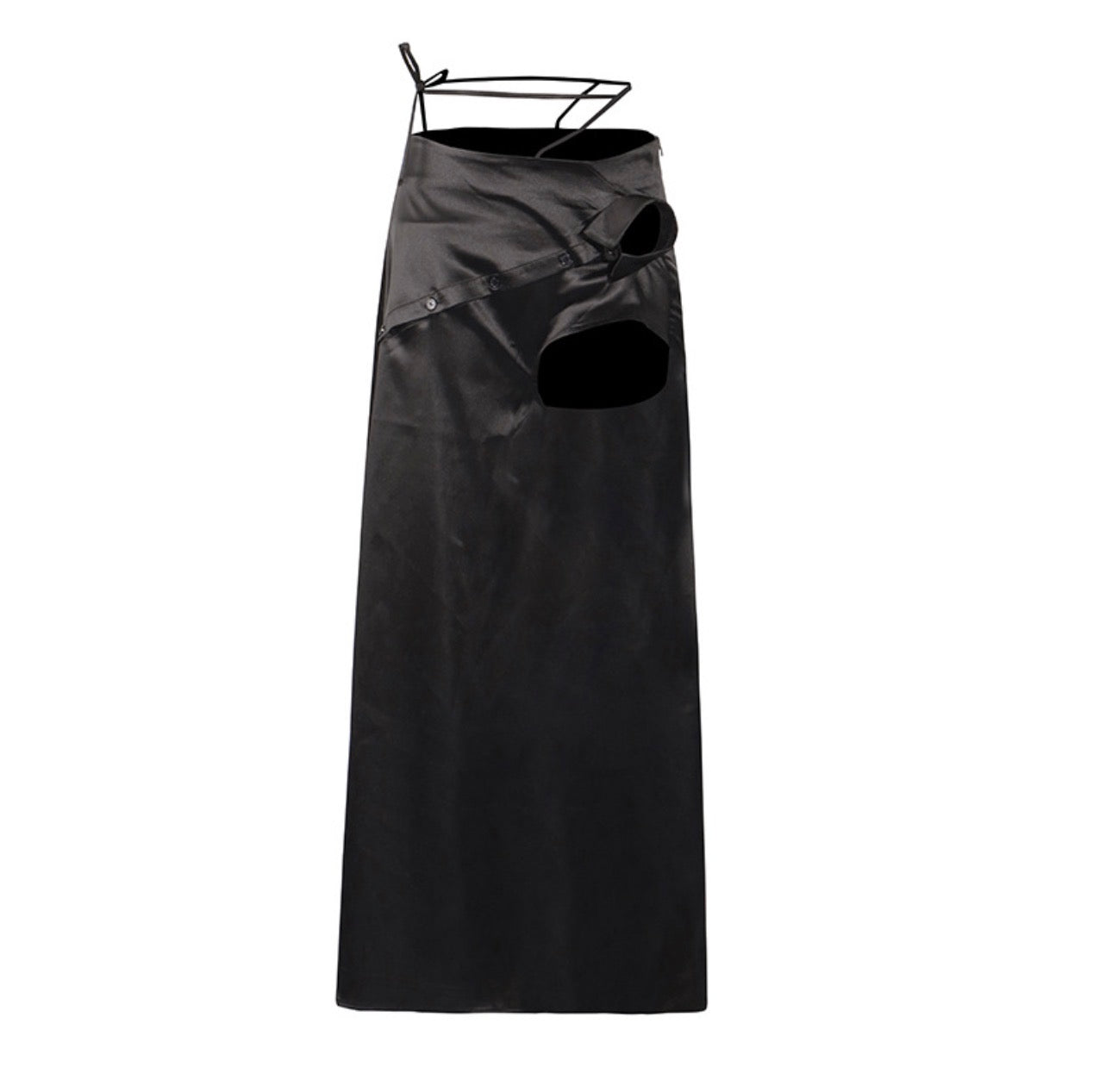 High-Waisted Slit Skirt