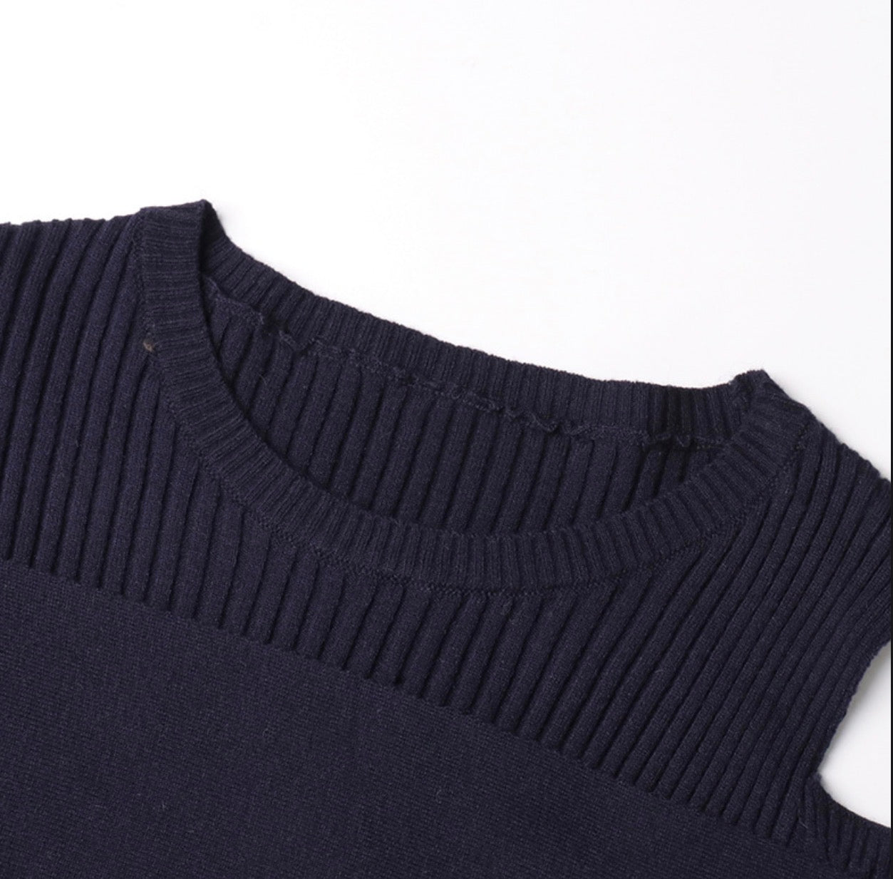 Two-Piece Off-Shoulder Knit Top