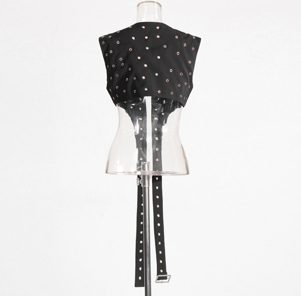 Sleeveless Studded Vest
