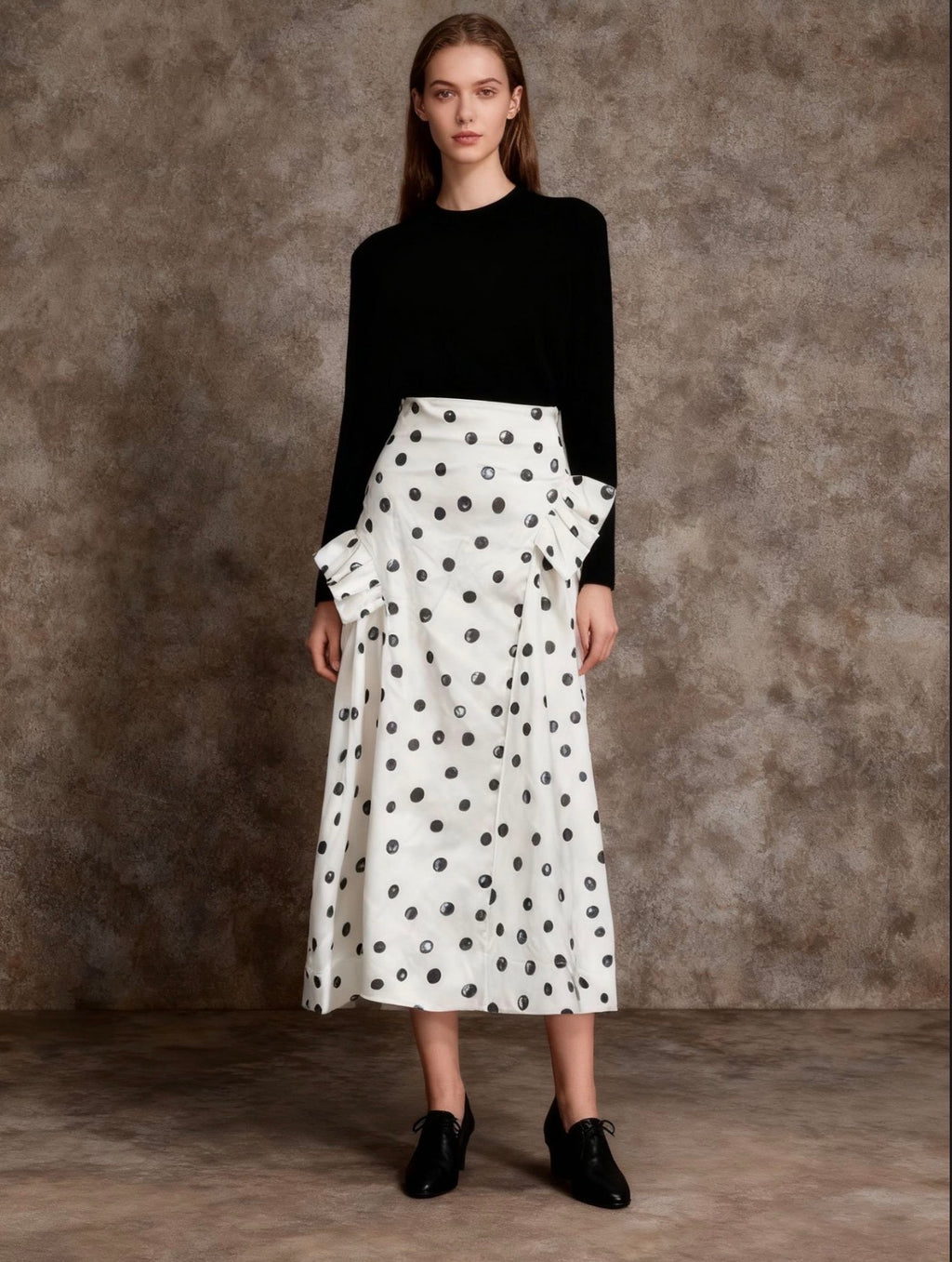 Black and White Polka Dot Dress