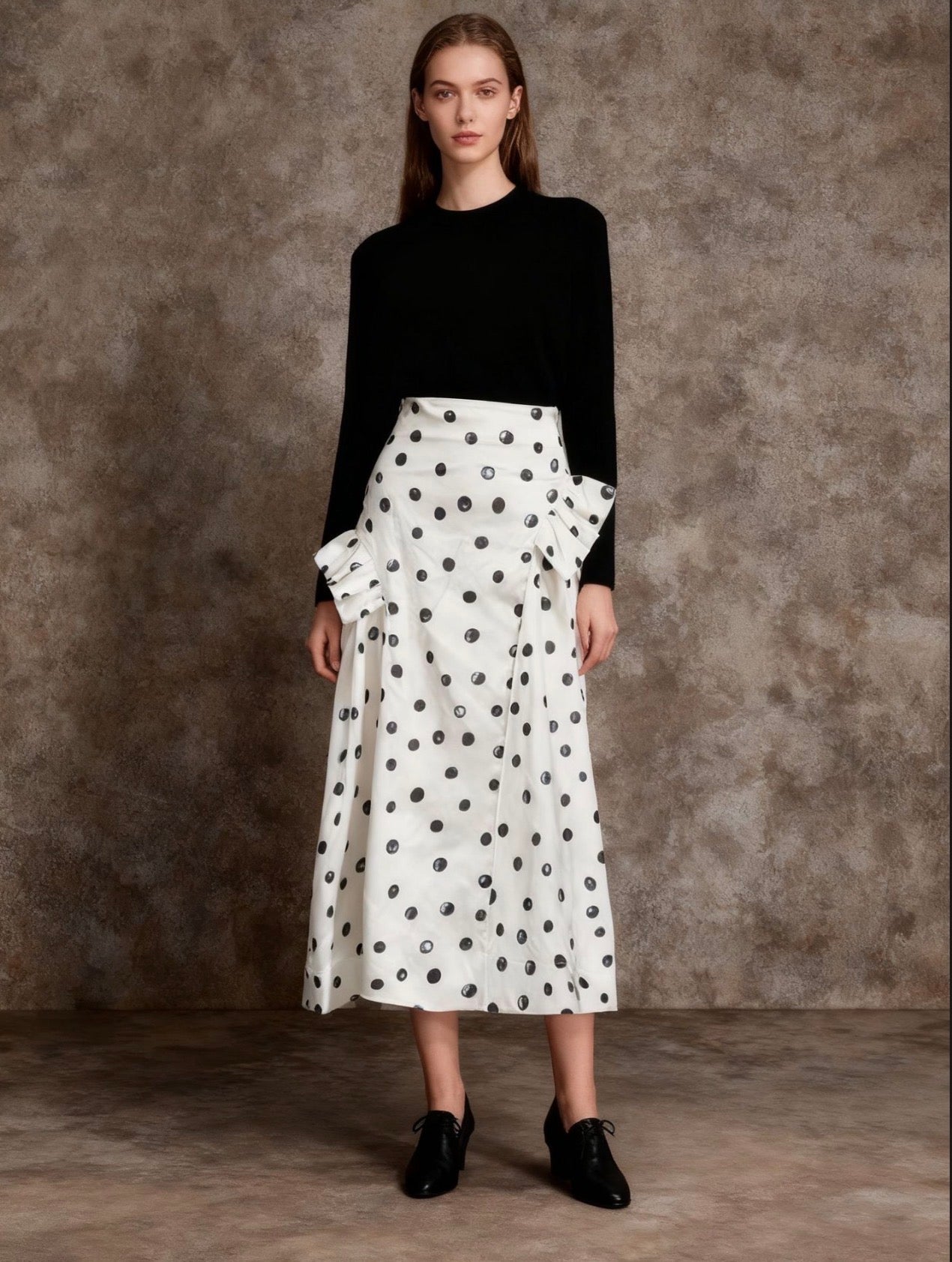Black and White Polka Dot Dress