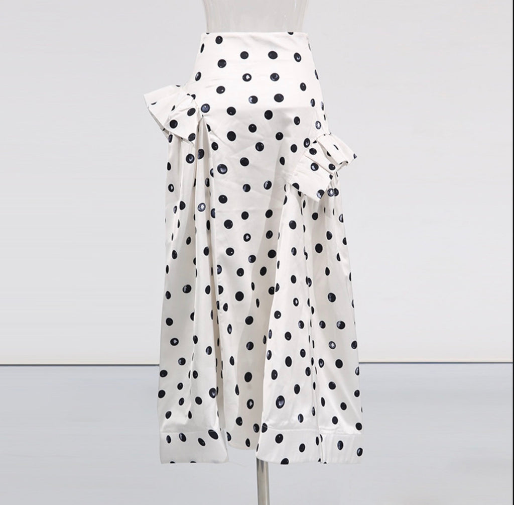Black and White Polka Dot Dress
