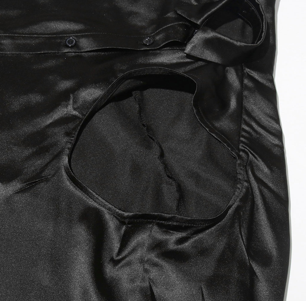 High-Waisted Slit Skirt