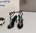 Stiletto High Heels Buckle Sandals 11CM