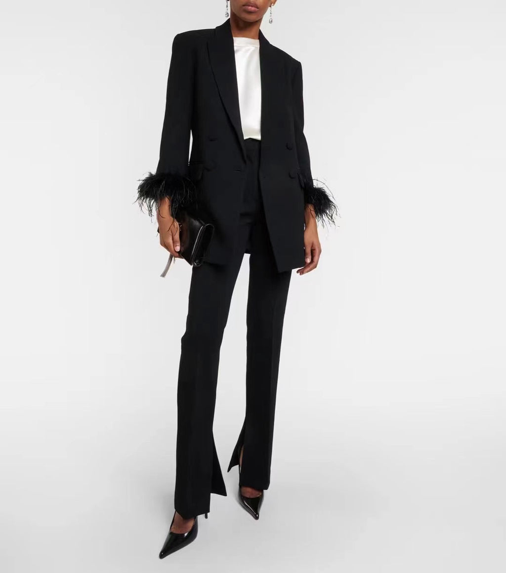 Feather Suit Blazer