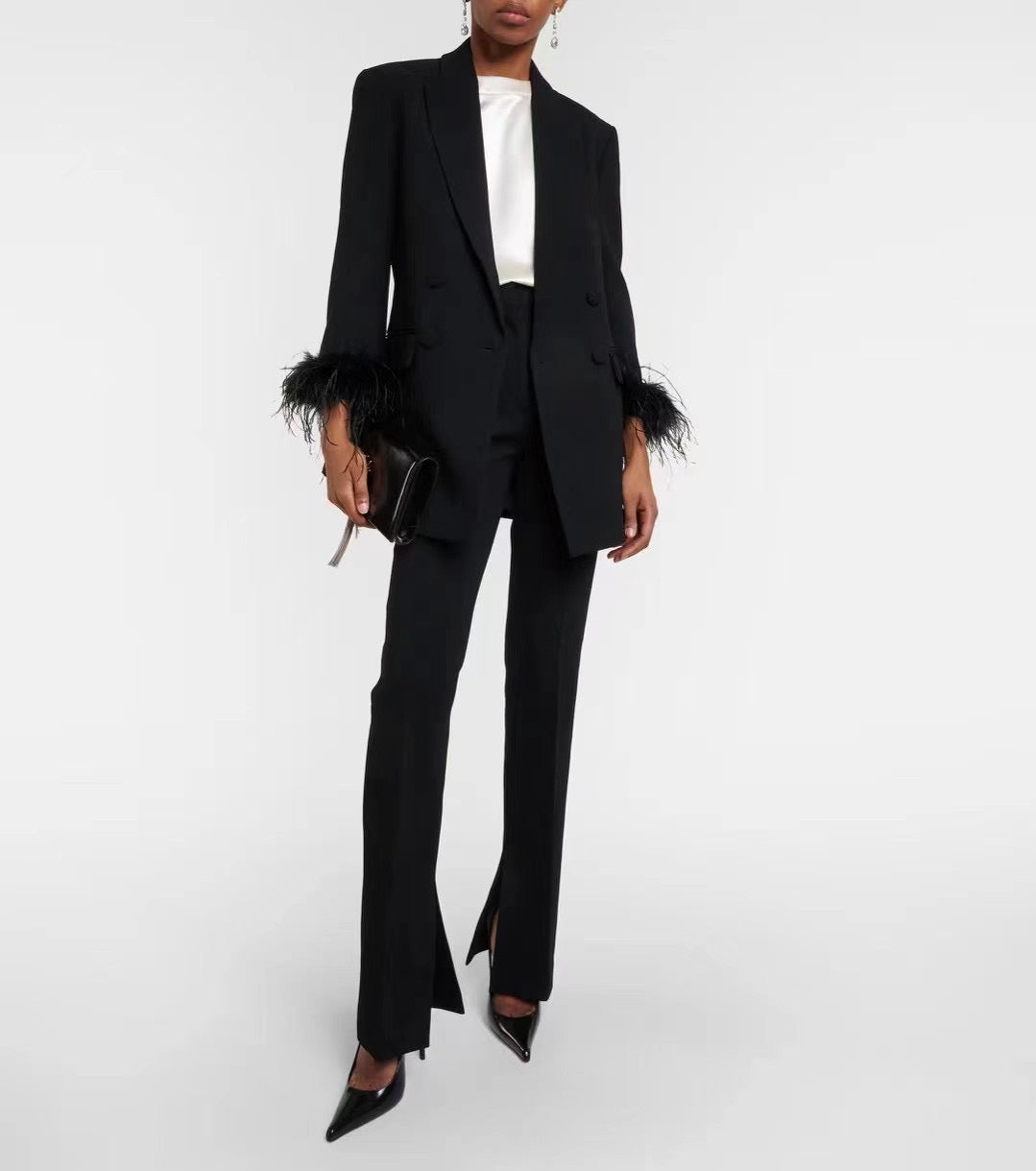 Feather Suit Blazer