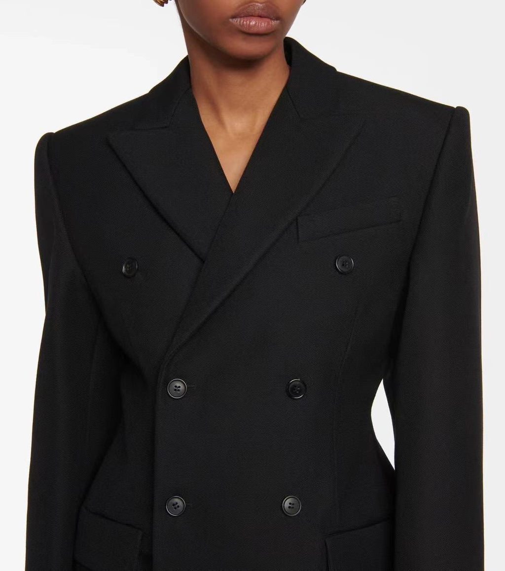 Women In Black button blazer