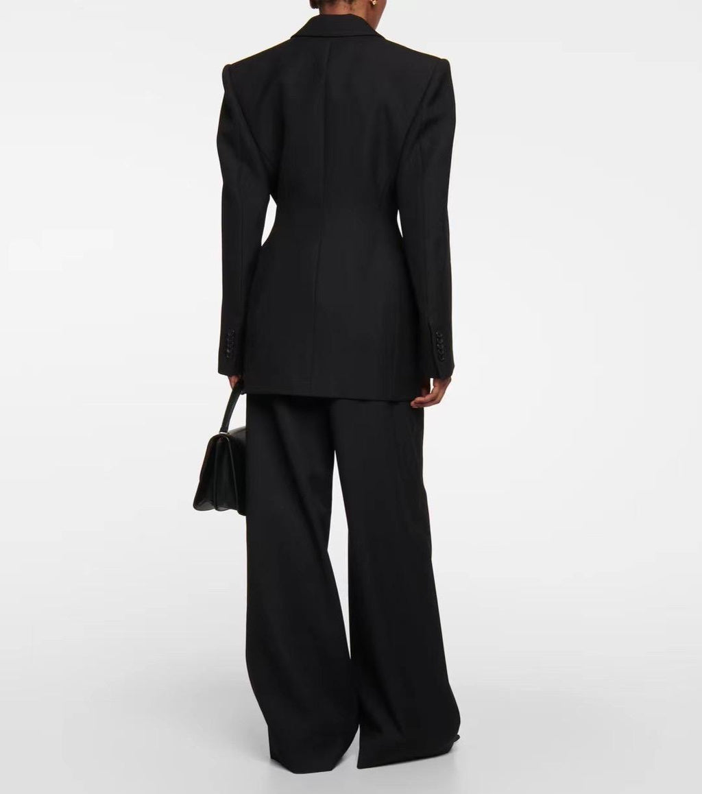 Women In Black button blazer
